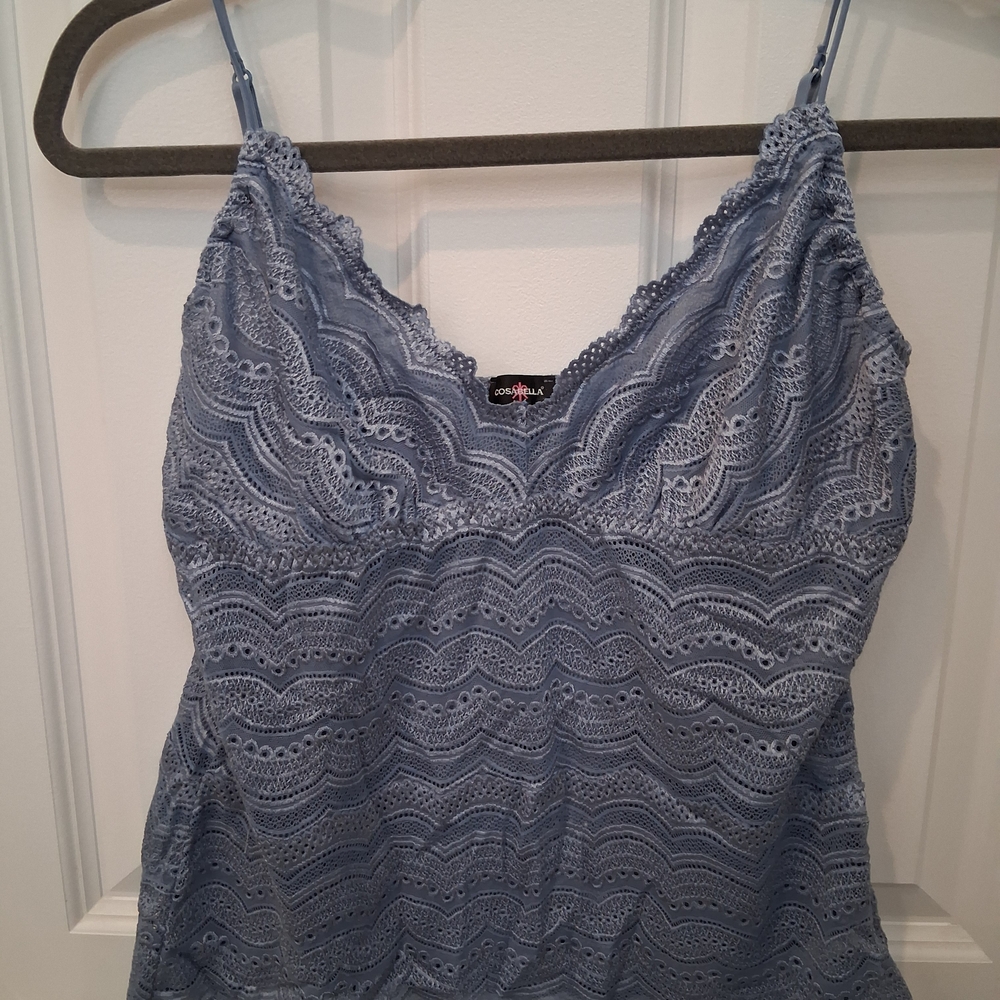 Cosabella Light Blue Ceylon Lace Camisole